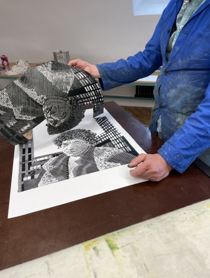 Linolschnitt-Workshop mit Pavel Piekar